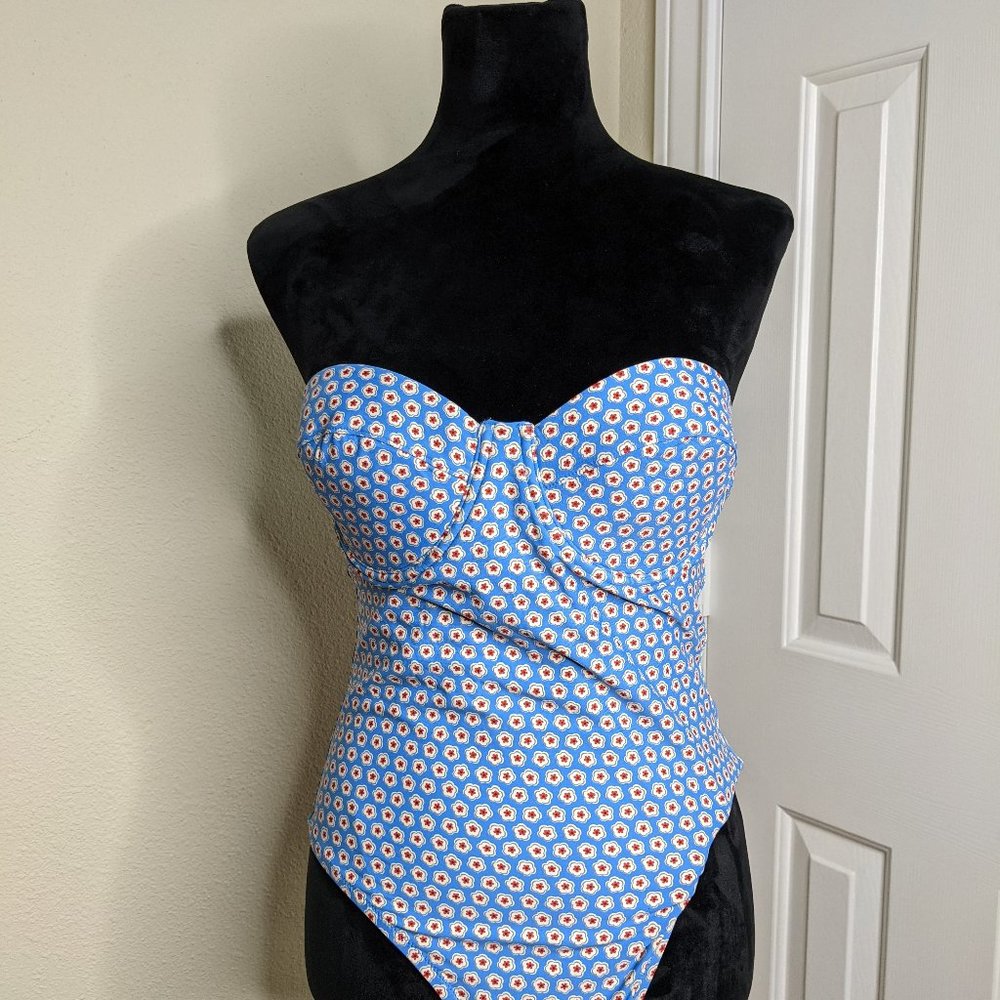 J.Crew Bandeau One-piece Bathing Suit